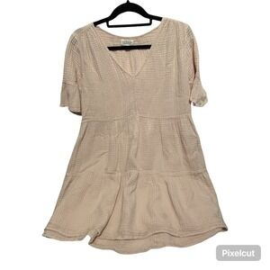 Velvet By Graham & Spencer Blush Pink Babydoll Dress XS CottageCore Boho Beachy